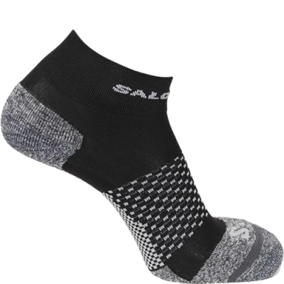 Abbildung von Salomon Push Ankle Unisex Socken, Reflektierende Details, Feuchtigkeitsregulierung, Dämpfung, Schwarz, 36 38