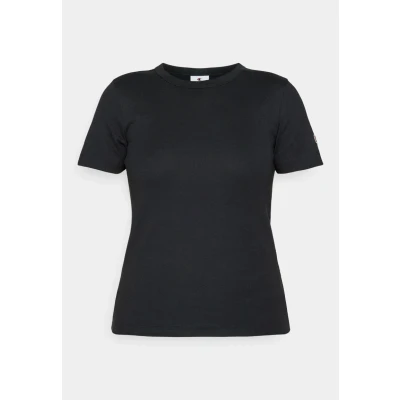 Abbildung von Champion Icons Fitted Crewneck Tshirt basic, Damen, Größe: Medium, Black