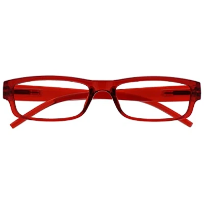 Abbildung von OPULIZE Unisex Ace Reading Glasses, Rot, +3,00 Dioptrien