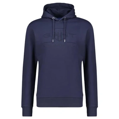 Abbildung von GANT REG Tonal Shield Kapuzenpullover, Herren, Größe: 3XL, Evening blue