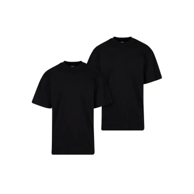 Abbildung von Urban Classics 2PACK Tshirt basic, Herren, Größe: Medium, Black+black