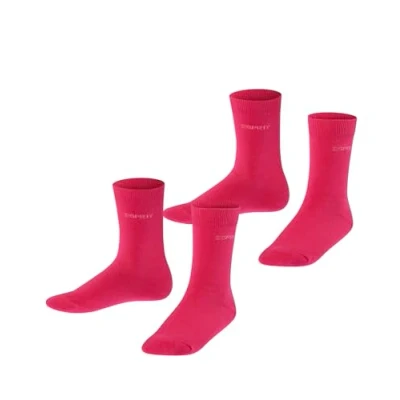 Abbildung von Esprit FOOT LOGO SO 2PACK Socken für Kinder, Größe: 35 38, Scarlet