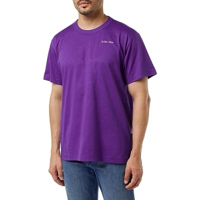Abbildung von G Star RAW Men&#039;s Back 3301 Gr Loose R T Shirt, Purpur (dk Violet D23821 4561 5616), M