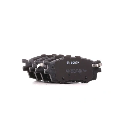 Abbildung von BOSCH 0 986 494 139 Bremsbelagsatz Low Metallic mit akustischer Verschleißwarnung Anti Quietsch Blech, Montageanleitung