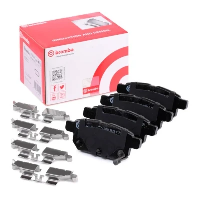 Abbildung von BREMBO P 79 029 Bremsbelagsatz mit akustischer Verschleißwarnung Anti Quietsch Blech Zubehör SUZUKI: Vitara IV Off Road, SX4 II S Cross