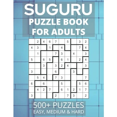 Abbildung von Suguru Puzzle Book for Adults 500+ Puzzles: Number Blocks, Tectonic Puzzles Easy, Medium and Hard