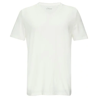Abbildung von s.Oliver MET Vhals Tshirt basic, Herren, Größe: XL, Weiß