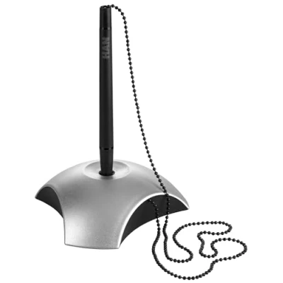 Abbildung von HAN Stifthalter DELTA, Eleganter Kugelschreiber mit Kette, für eine optimale Schreibtisch Organisation, Büro oder Empfangstresen, 2751 77, silber