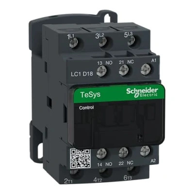 Abbildung von Schneider Electric LC1D18M7 Leistungsschütz LC1D 3p, +1S+1Ö, 7.5 kW, 18 A, 400 V AC3, Spule 220 AC