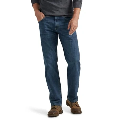 Abbildung von Wrangler Herren Regular Fit Comfort Flex Waist Jeans, Dunkel Stonewash, 44W / 30L