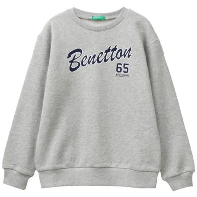 Abbildung von United Colors of Benetton Kinder und Jugendliche Trikot G/C M/L 3J68C10JM Kapuzenpullover, grau, 160 cm