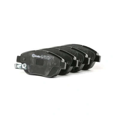 Abbildung von BREMBO P 59 052 Bremsbelagsatz mit akustischer Verschleißwarnung Bremssattelschrauben Zubehör OPEL: Corsa D Hatchback, FIAT: 500L