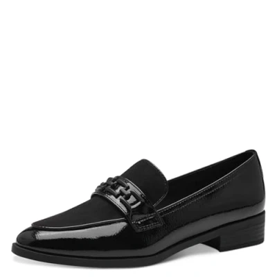 Abbildung von Marco Tozzi Slipper, Damen, Größe: 37, Black Lederimitat/textil