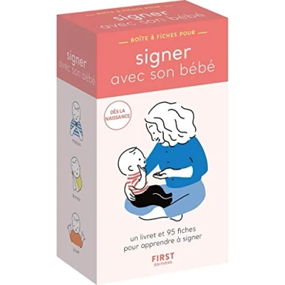 Abbildung von Boîte à fiches signer avec son bébé