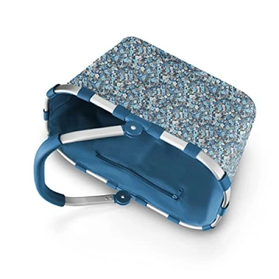 Abbildung von reisenthel carrybag Viola Celeste Stabiler Einkaufskorb mit viel Stauraum und praktischer Innentasche Elegantes wasserabweisendes Design