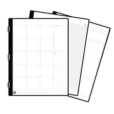 Abbildung von Rocketbook Pro Monats /Wochenplaner Seitenpaket Scannbare Seiten für To Do Listen und Agenda Schreiben, Scannen, Löschen, Wiederverwenden 20 Blatt Briefgröße: 19,8 x 26,7 cm