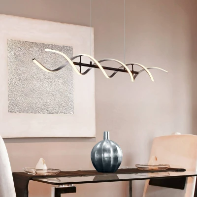 Abbildung von TRIO Leuchten LED Pendelleuchte »Sequence«, 1 flammig, Leuchtmittel Board fest integriert, Hängelampe 45W 5600 Lm höhenverstellbar dimmbar Lichtfarbe einstellbar
