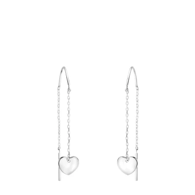 Abbildung von Sofia Milani Durchzieher Heart BAR Ohrringe, Damen, Größe: One Size, Silver