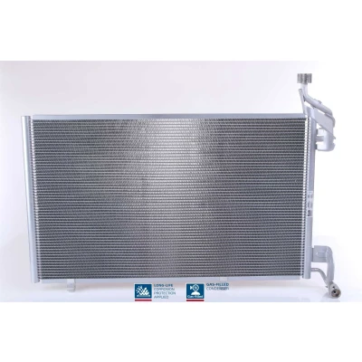 Abbildung von NISSENS 940410 Klimakondensator ohne Trockner Aluminium 640 R 134a FORD: FIESTA 6