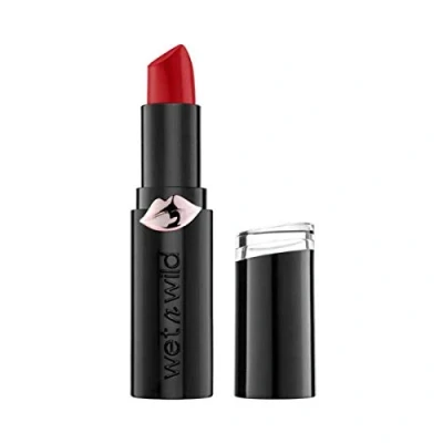 Abbildung von Wet n Wild, Megalast Lipstick, langanhaltender feuchtigkeitsspendender matter Lippenstift, extra feine Formel mit Mikrokügelchen, natürliche Extrakte, Coenzym Q10, Vitamin A &amp; E, Stoplight Red