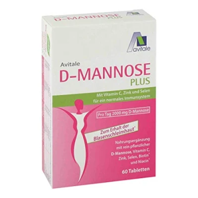 Abbildung von D Mannose Plus 2000 mg Tabletten mit Vitamine und Mineralstoffe