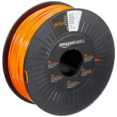 Abbildung von Amazon Basics 3D Drucker Filament aus PETG Kunststoff, 1.75 mm, Orange, 1 kg Spule