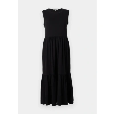 Abbildung von TOM Tailor Denim MIDI Dress Jerseykleid, Damen, Größe: XL, Deep black