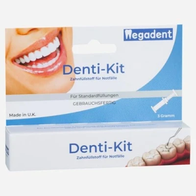 Abbildung von Dr. Denti Kit Zahnfüllung für ausgefallene Plomben, Orange, 3 g (1er Pack)