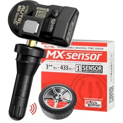 Abbildung von Autel TPMS Sensor 1 Sensor, MX Dual Frequenz, 100% Programmierbarer Reifensensor, Funktioniert mit TS408S TS501 Pro TS508WF TS601 Werkzeug (Pressemitteilung, Stück Gummiventil)