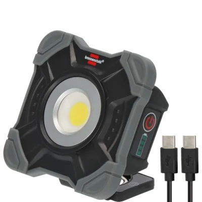 Abbildung von Brennenstuhl Akku LED Arbeitsstrahler SH 1000 MAC (1000lm, IP54, Arbeitsleuchte mit Magnet und Karabinerring, robustes Gehäuse)