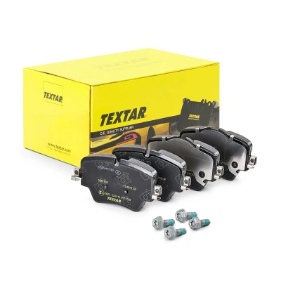 Abbildung von TEXTAR 2561705 Bremsbelagsatz für Verschleißwarnanzeiger vorbereitet mit Bremssattelschrauben BMW: 5 Saloon, Touring, X3