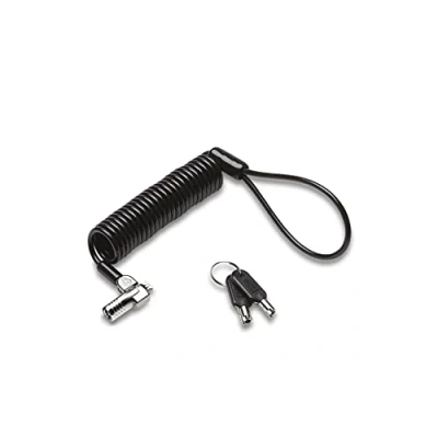 Abbildung von Kensington K66640EU NanoSaver tragbares, schnittfestes Laptopschloss mit Schlüssel, 2,3m, Diebstahlsichere Hidden Pin Technologie, Cleat Schließmechanismus, Geeignet für HP Laptops