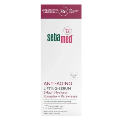 Abbildung von Sebamed Anti Aging Hyaluron Lifting Serum parfumfrei, Gesichtspflege und Feuchtigkeitspflege, Wirkformel mit 3 fach Complex, verbessertes Hautbild bei 76% der Anwender, Falten