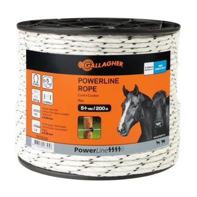 Abbildung von 200 m Gallagher Weidezaunseil PowerLine Cord (weiß)