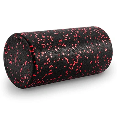 Abbildung von ProsourceFit Unisex Adult ps 2068 sfr red 12 High Density and Speckled Foam Rollers, Black/Red, Size