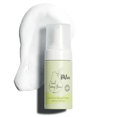Abbildung von Lav Kids Gesichtsschaumreiniger für erfrischte und dennoch sanft duftende Haut, seifenfreier Kinder Babygesichtsreiniger, dermatologisch getestetes empfindlicher 100 ml