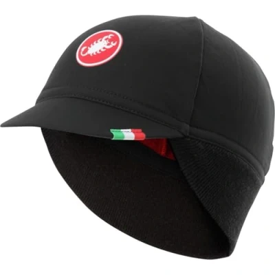 Abbildung von CASTELLI Unisex Difesa Thermal Cap Head band, BLACK RED, Einheitsgröße EU