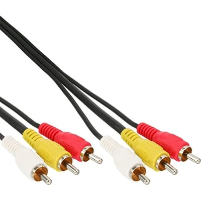 Abbildung von InLine Cinch Kabel, Audio/Video 3x St/St 3m