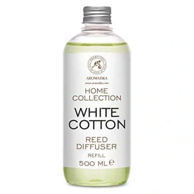 Abbildung von Raumduft Diffuser Nachfüller Weiße Baumwolle 500ml für Duftdiffusor Reed Refill Raumbeduftung Zimmerduft Nachfüllen Raumluft