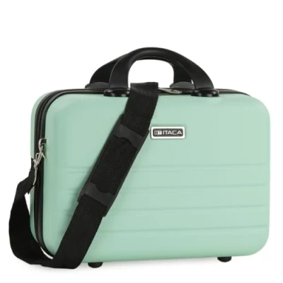 Abbildung von ITACA Kosmetikkoffer Hartschale Groß, Beautycase Damen, Trolley &amp; Handgepäck Koffer: Beauty Case Hartschale, Kosmetik Koffer, Kosmetiktasche Groß Ideal für Reisen!, Minze