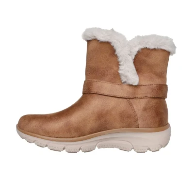 Abbildung von Skechers EASY Going Snowboot/Winterstiefel, Damen, Größe: 38, Chestnut microleather/buckle trim Schuhe