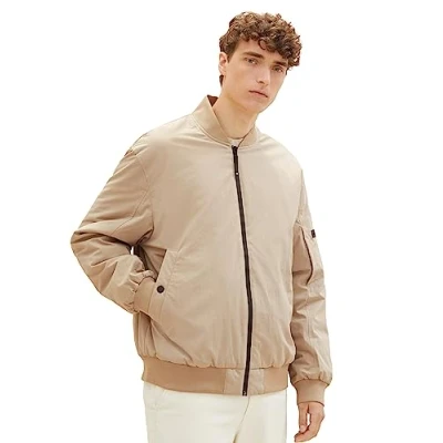 Abbildung von TOM Tailor Denim Padded Jacket Bomberjacke, Herren, Größe: Large, Paving stone