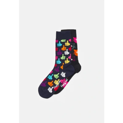 Abbildung von Happy Socks Classic CAT Unisex 2 PACK Socken, Größe: 36 40, Multi coloured
