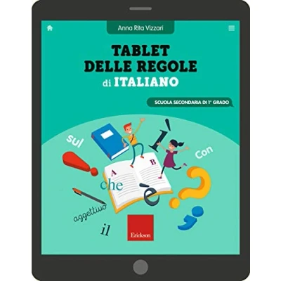 Abbildung von Tablet Delle Regole Di Italiano. Scuola Secondaria 1 Grado. Ediz. a Spirale