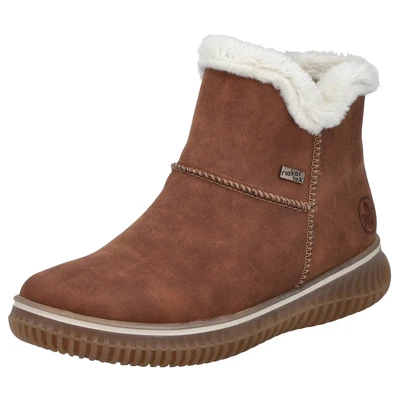 Abbildung von Rieker Damen Winterstiefel 74260, Frauen Stiefel, lose Einlage, wasserabweisend, riekerTEX,halbschaftstiefel,gefüttert,braun (25),40 EU / 6.5 UK