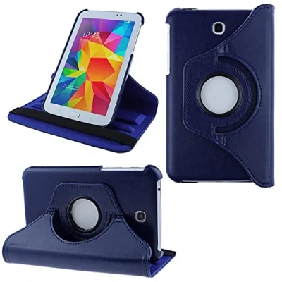 Abbildung von COOVY® 2.0 Cover für Samsung Galaxy TAB 3 7.0 GT P3200 P3210 SM T210 T211 Rotation 360 Smart Hülle Tasche Etui Case Schutz Ständer dunkelblau