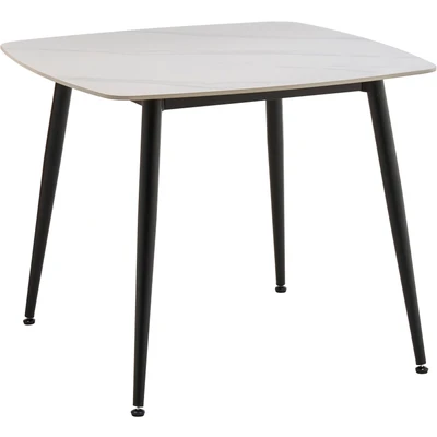 Abbildung von OTTO home Esstisch "Nora" 1 Stk. tlg. organisch-quadratischer Tisch 90x90cm in Sinterstein-Keramikoptik