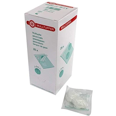 Abbildung von 50 steriele mulltupfer flesje 25 set &#039;s A 2 stuks steriel