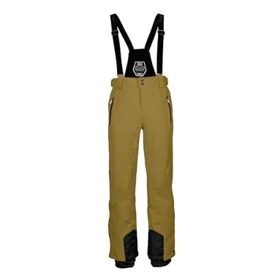 Abbildung von killtec Herren Skihose/Funktionshose mit abnehmbaren Trägern, Kantenschutz und Schneefang Enosh, Blasses Oliv, M, 30920 000