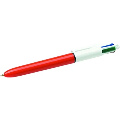 Abbildung von BIC 4 Farben Kugelschreiber Fine mit mittlerer Strichstärke 0,3 mm, 12er Pack, Ideal für das Büro, Home Office oder die Schule, 1 stück (12er Pack)